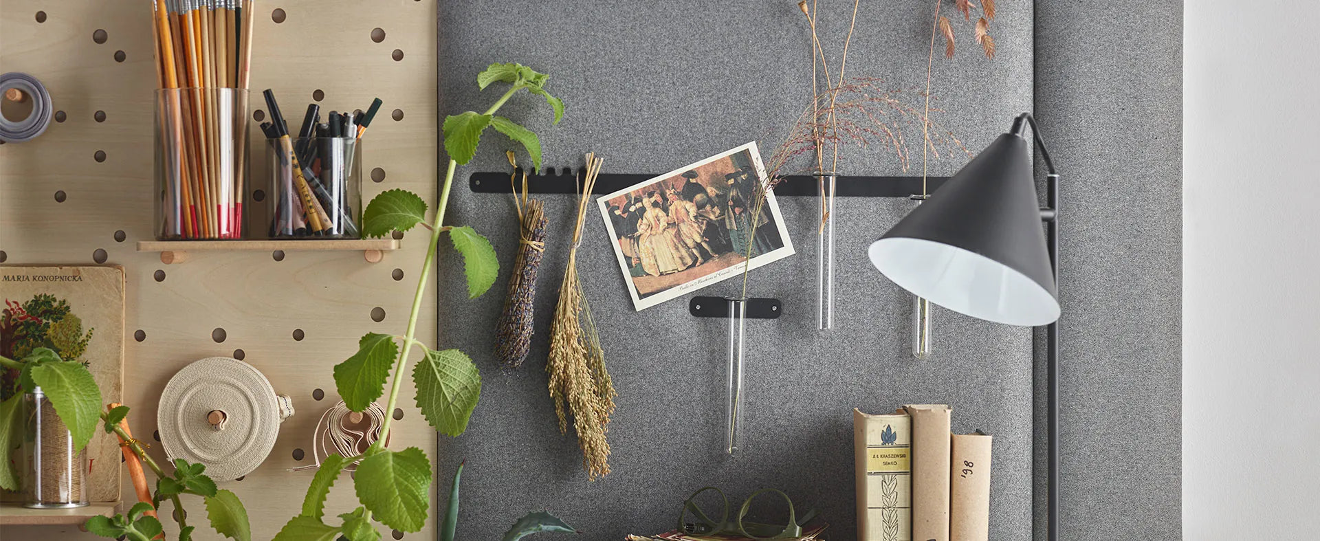 Padded Wall Boards Accessories - Decorative Strip 2 Black on grey upholstered panel Decormania UK